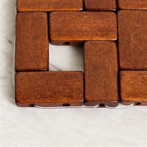 Buy Bamboo Anchor Brown Solid Coasters - Set of 6 from Home Centre at ...