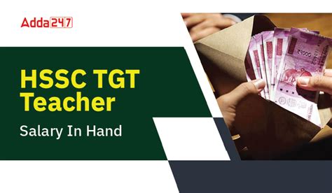 HSSC TGT Salary in Hand,Check Promotions & Benefits
