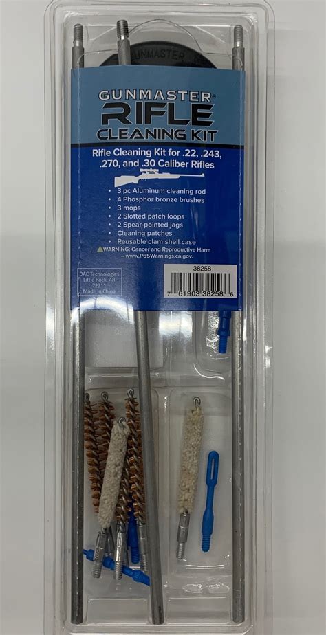 Gunmaster 16 Piece Universal Rifle Cleaning Kit for Use on .22, .243 ...