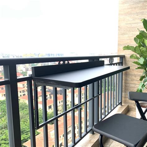 POWRZZZY Balcony Rail Table,Wall Mounted Folding India | Ubuy