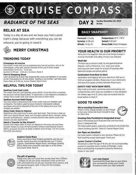 Radiance of the Seas 7-night Western Caribbean Cruise Compass ...