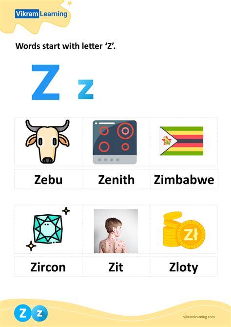 Letter Z Words Worksheet Letter Z Tracing Worksheet Free Printables