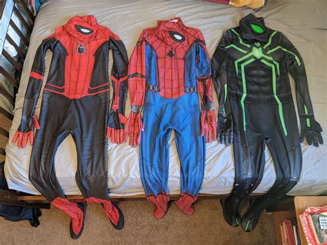 Every single peice of Spider-Man clothing I own, and ONLY THE CLOTHES ...