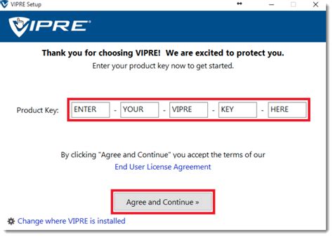 Install VIPRE Using Product Key 的图像结果