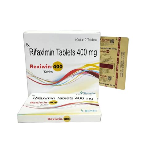 Rexiwin 400 - Rifaximin Tablets 400 mg - Clipwin Pharmaceuticals
