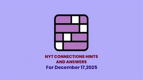 NYT Connections Hints Today, December 17, 2025: Stuck on the Palindrome ...