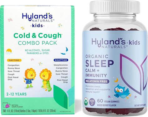 Amazon.com: Hyland's Kids Cold & Cough, Day/Night Combo Pack, Cold ...