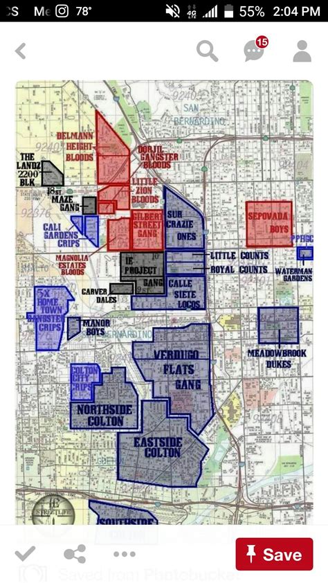 Compton Gangs Map