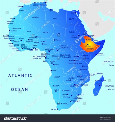 Africa Ethiopia Map