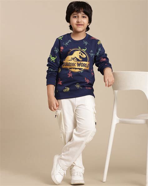 Jurassic World Printed Oversize Fit Sweatshirt For Boys – Kidsville