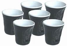 bicchieri neri set 6 bicchieri accartocciati neri caffettiere moka bicchieri neri set 6 bicchieri accartocciati neri caffettiere moka