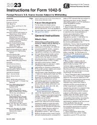 IRS Form 1042-S - 2023 - Fill Out, Sign Online and Download Fillable ...