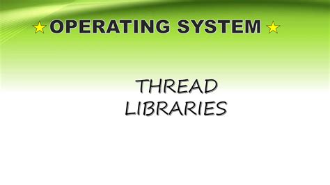 Image result for Thread Libraries in Operating System