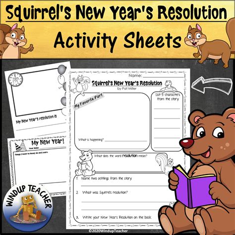 Squirrel's New Year's Resolution Activity Sheets | Made By Teachers