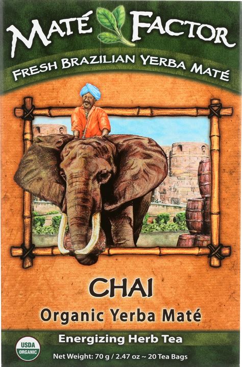 Amazon.com : Organic Positively Tea Company, Yerba Mate Tea Bags, 20 ...