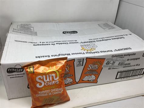 Sun Chips Harvest Cheddar (40 x 40g) - A D Auction Depot Inc.