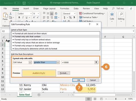 Image result for Edit Conditional Formatting Excel