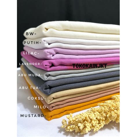 Promo Kain Rayon/Rayon Polos Premium Quality Basic Color/Polos - Broken ...