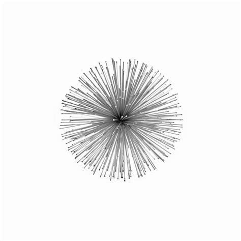 Modern Day Accents Erizo Spiked Medium Silver Sphere | Desertcart INDIA