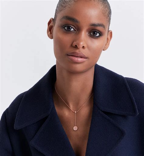 Rose des Vents Necklace Pink Gold, Diamonds and Pink Opal | DIOR