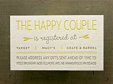 Registry Information On Wedding Invitations by Registry Cards For Wedding Etiquettes To Follow Registry Information On Wedding Invitations