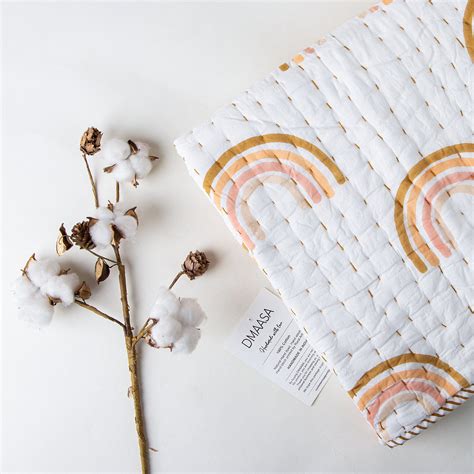 Buy Rainbow Print Soft Cotton Muslin Baby Blankets – DMAASA