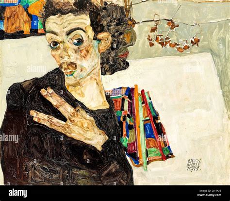 Egon Schiele - Self Portrait - 1911 Stock Photo - Alamy