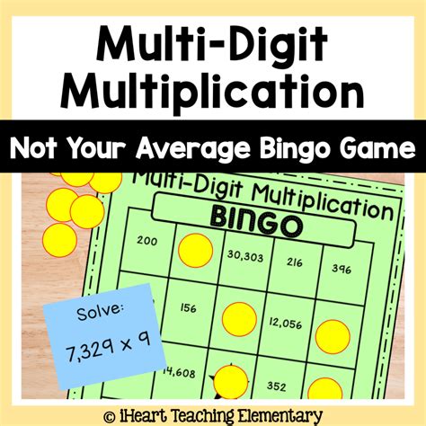 Multi-Digit Multiplication - Bingo Game