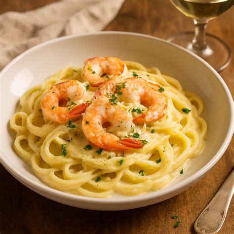 Shrimp Fettuccine Alfredo – Creamy Comfort in Every Bite
