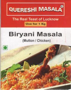 Quereshi Masala Biryani Masala 50g (Pack of 5) Price in India - Buy ...