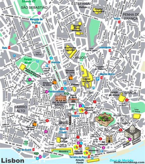 Lisbon City Centre Map - Ontheworldmap.com