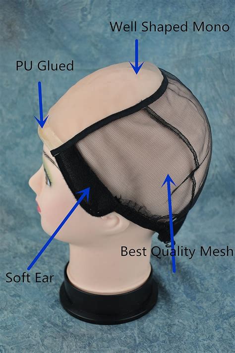 Mono U Part Cap : BHD Weaving Wig Foundation Wig Cap-Mono U Part Wig ...