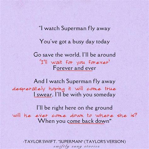 Man Of Steel…Or Stone? Taylor Swift's "Superman" Meaning, Explained ...