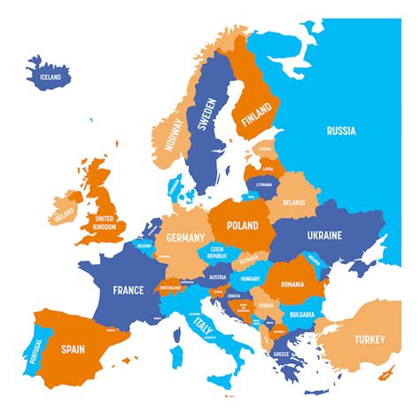 Europe Map for Kids 的图像结果