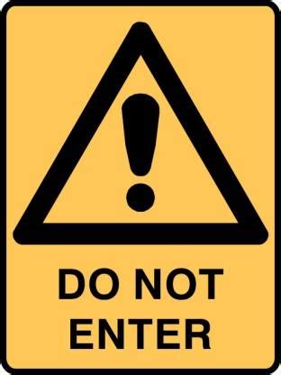 SRG INFOTECH DO NOT ENTER SIGN BOARD Emergency Sign Price in India ...