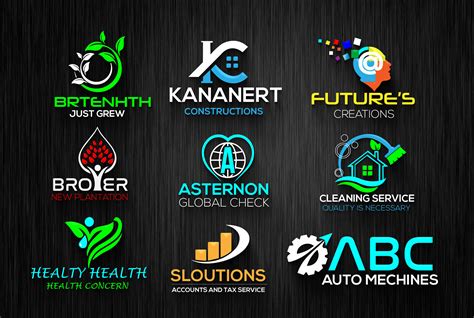 Set of company logo design ideas | Background Graphics ~ Creative Market