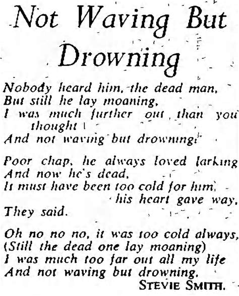 ‘not waving but drowning’: meaning and origin – word histories
