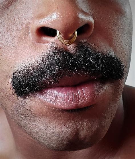 Septum Piercing Mustache Mustache Septum Piercing Etsy UK