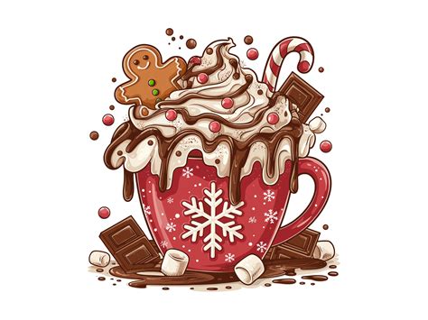 Christmas Hot Cocoa Gingerbread Mug. Graphic by Trendy Creative ...