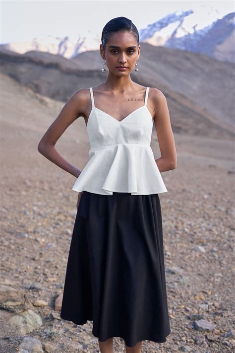 Dash & Dot - Sleeveless Top & Skirt Set - Elahe