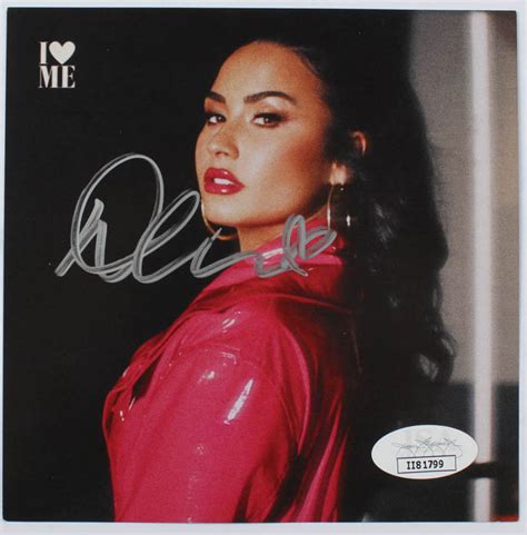 Demi Lovato Signed 4.5x4.5 CD Album Cover (JSA COA) | Pristine Auction