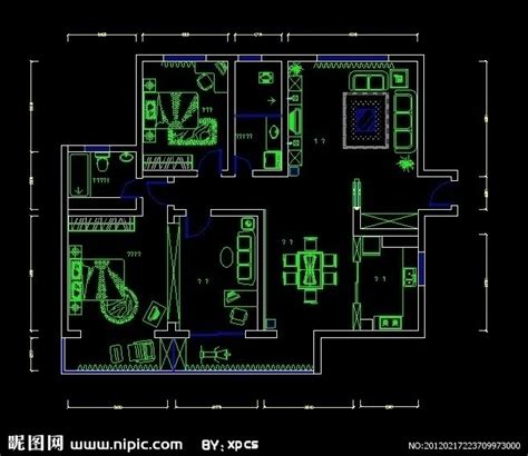 CAD家装工装施工图 CAD平面布局图施工图设计/绘制/制作-家装设计-猪八戒网