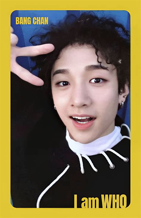 [Photocard Scan] Stray Kids 'I AM WHO' Bang Chan (Yellow ver.)