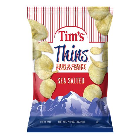 Tim's Cascade Snacks Sea Salted Thins Thin & Crispy Potato Chips ...