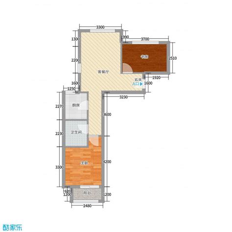 现代简约二居室75平米5.5万-金隅悦城装修案例-天津房天下家居装修网
