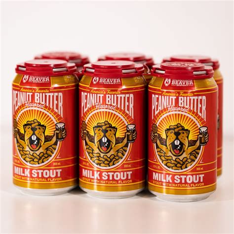 Belching Beaver Peanut Butter Milk Stout 12oz Can-6pk | Bine & Vine