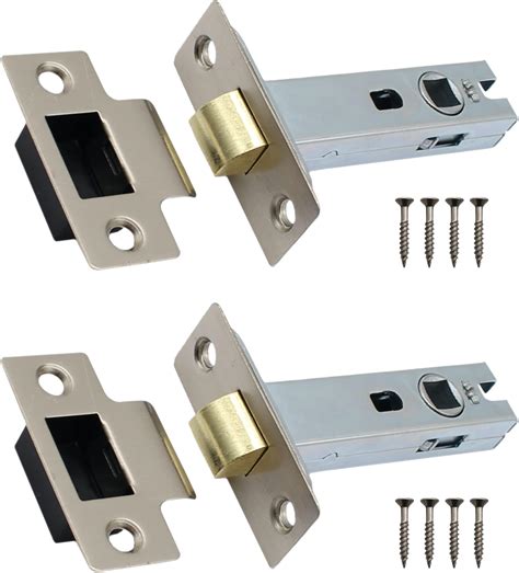 Tubular Latches Mortice Door Latch | Satin Nickel | 3 Inch / 78mm ...