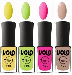 Volo Ultra Lasting HD Shine Awesome Nail Polish Combo Light Nude ...