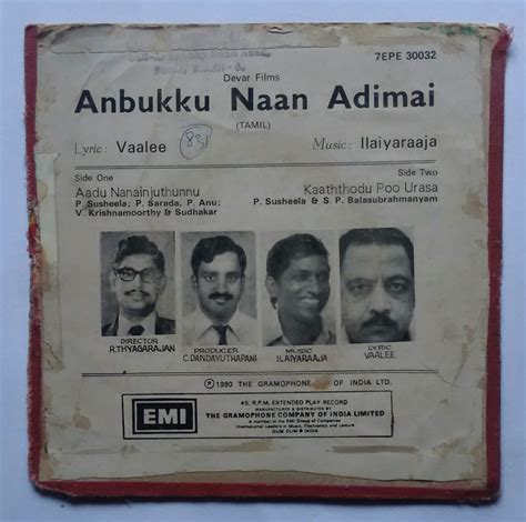 Anbukku Naan Adimai ( EP , 45 RPM ) 1 , Aadu Nanainjuthunnu , 2 , Kaat ...