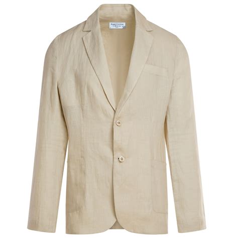 Solid Lapel Neck Linen Blazer-Beige | Linen blazer, Mens clothing sale ...